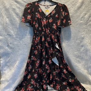🎄SALE🎄Social Academy Arial Faux Wrap Maxi Dress Size 7